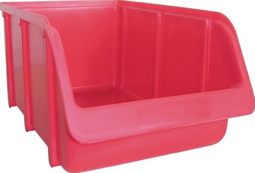 Hunersdorff Lagerbehälter | L332 290xB207xH155mm | pp rot | stapelbar | 12 Stück - 674100 674100