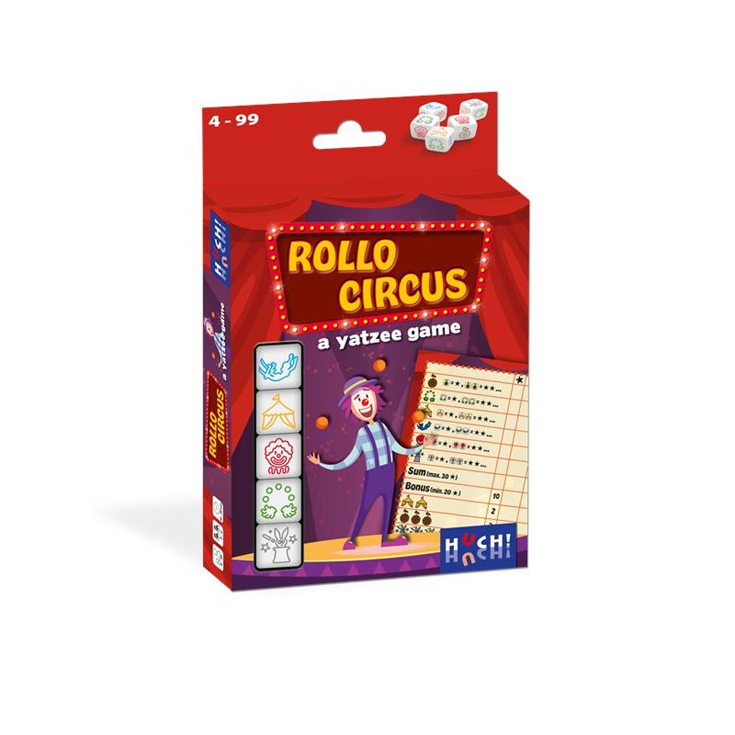 Asmodee Rollo Yatze Circus Dice Game