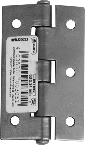 Connex-Scharnier schmal 60x34 Edelstahl - hvrj 20023