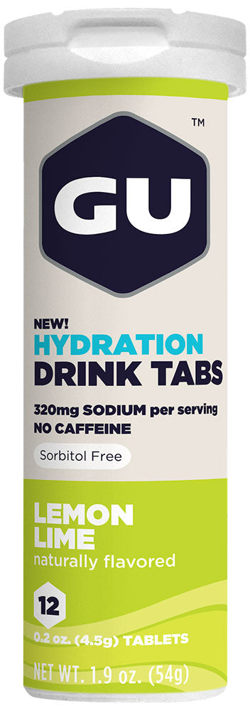 Gu Hydration Tabs 12x4,5g | Erdbeer-Hibiskus