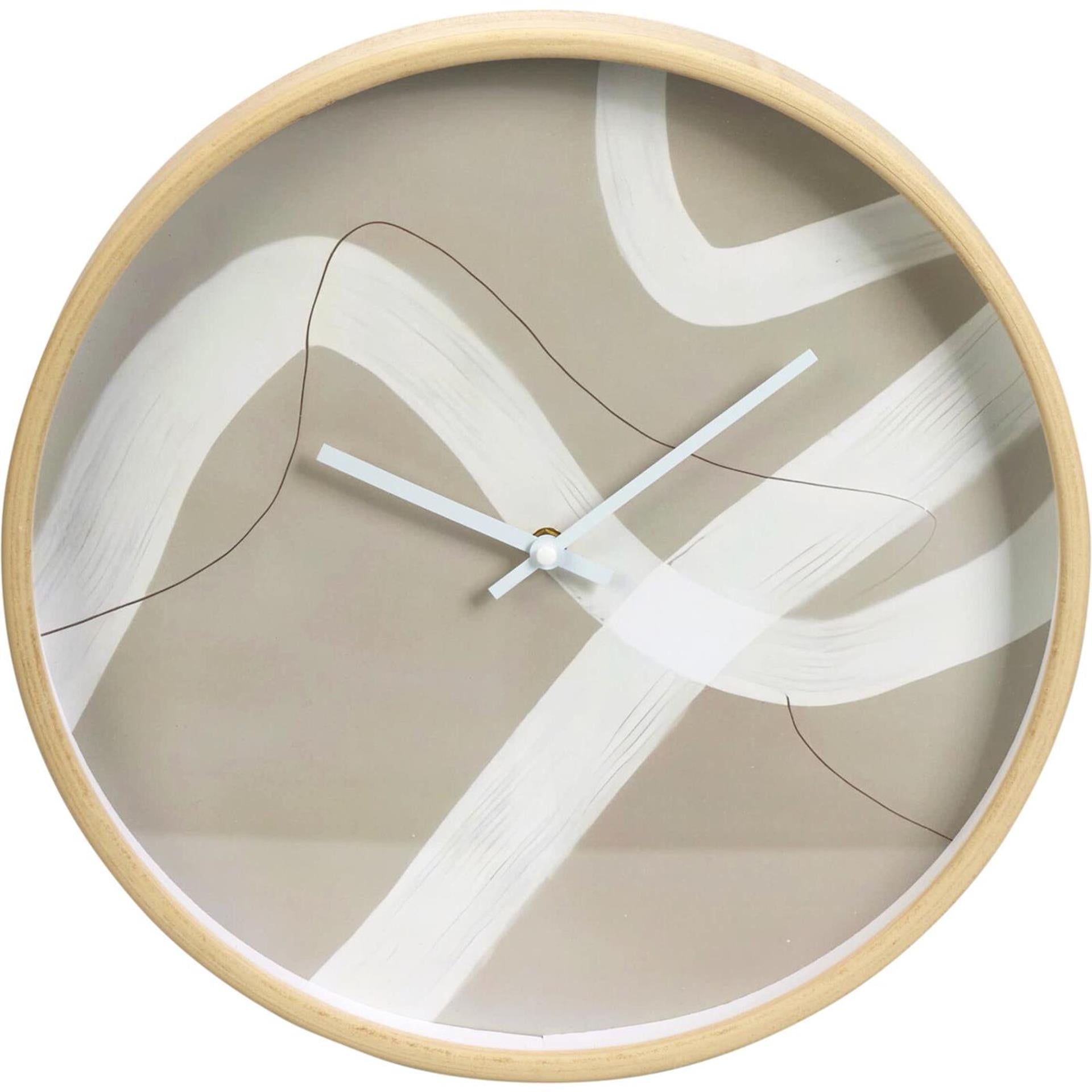 Home-Styling-Wanduhr aus Holz ø38cm