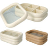 Z1 Teedose Holz abgerundet 23x15cm