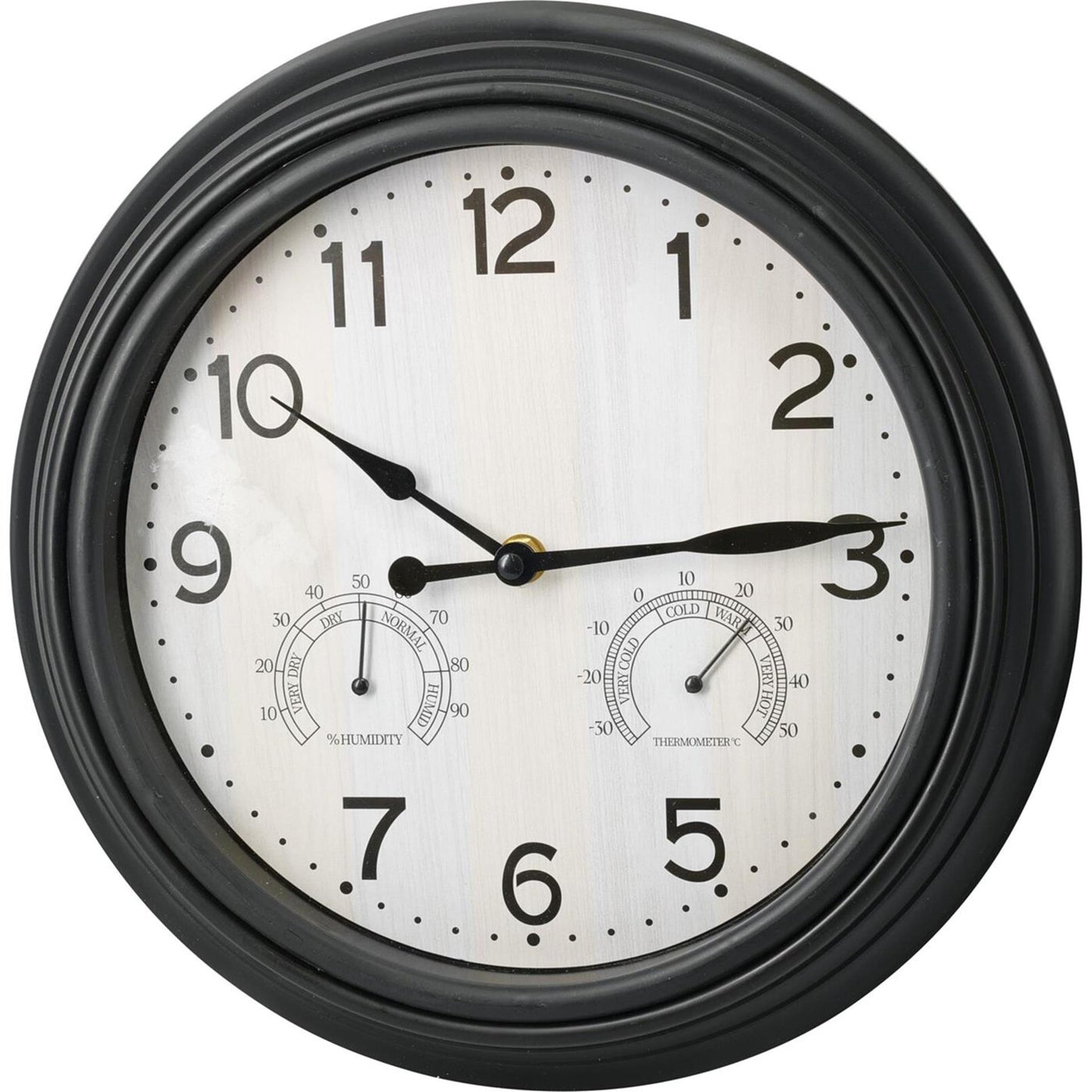 Home-Styling-Wanduhr schwarz 30 cm