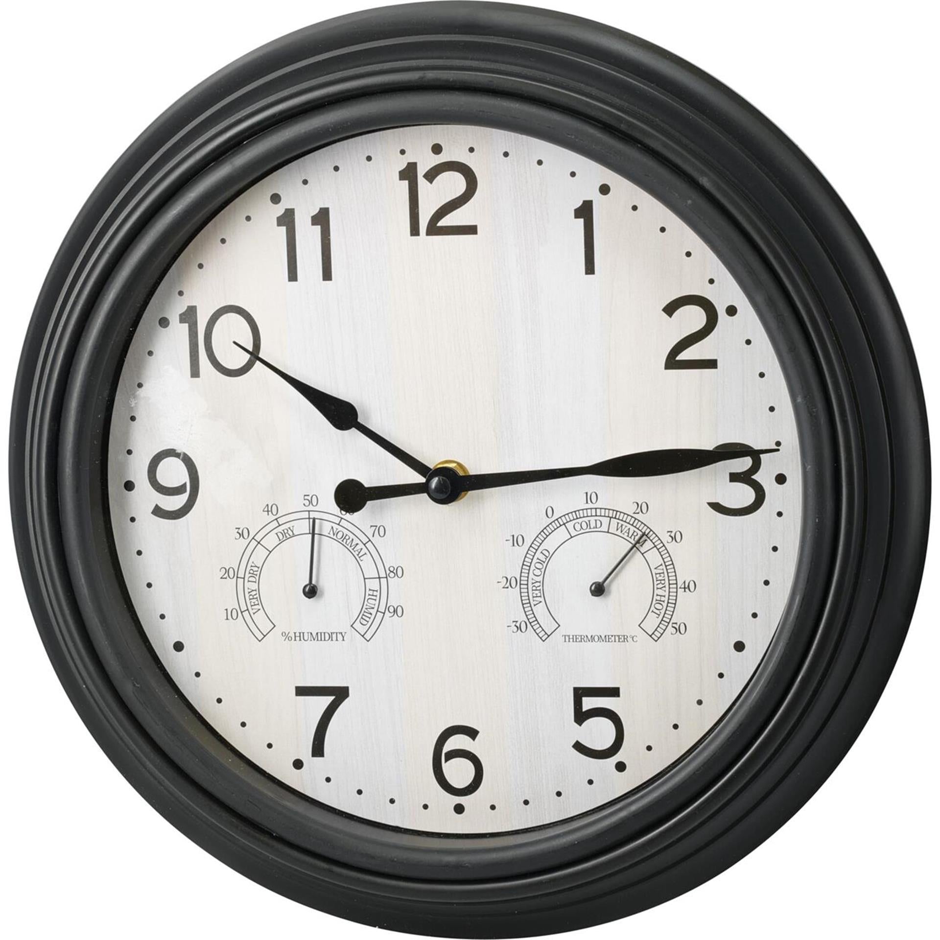 Home-Styling-Wanduhr schwarz 30 cm