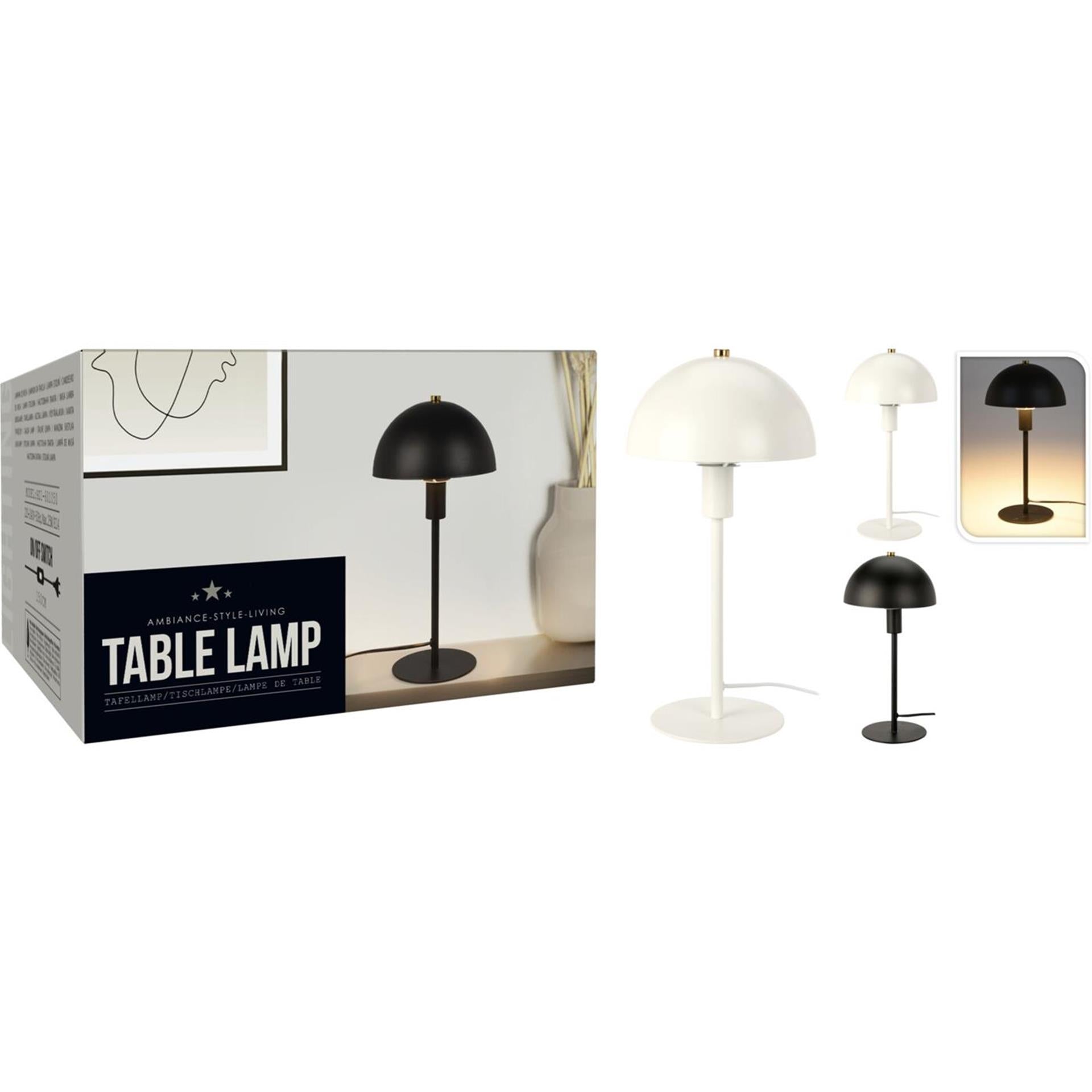 Home Styling Tischlampe Metall schwarz 18x36cm Bild