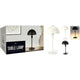 Home Styling Tischlampe Metall schwarz 18x36cm Bild