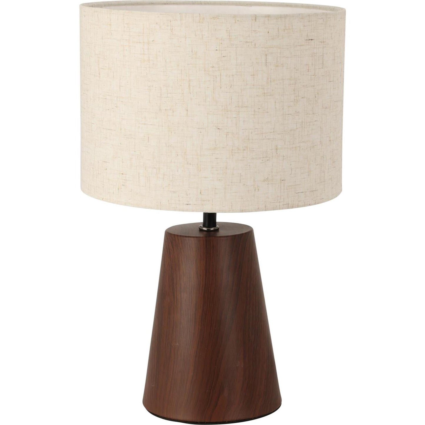 Home-Styling-Tischlampe aus Metall mit beigem Schirm