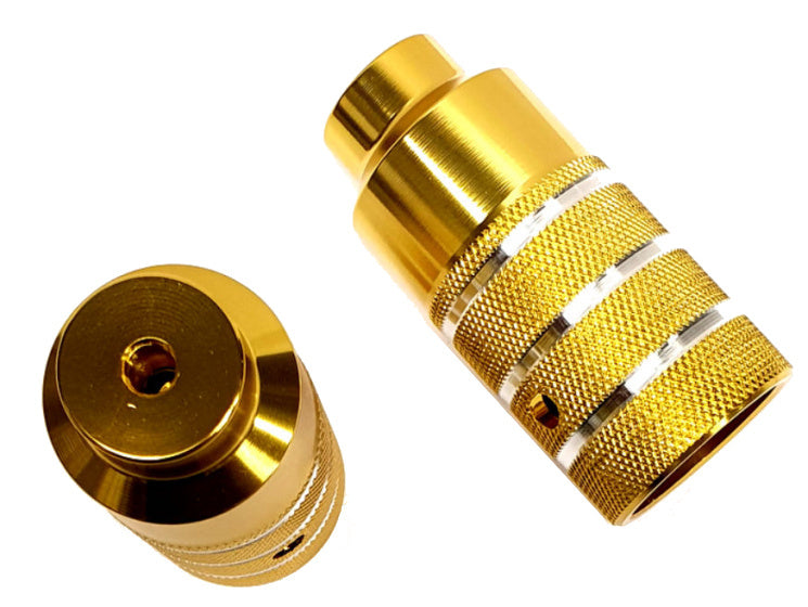 Achsverlängerungsstifte BMX Freestyle 110 mm Stahl gold 2 Stk