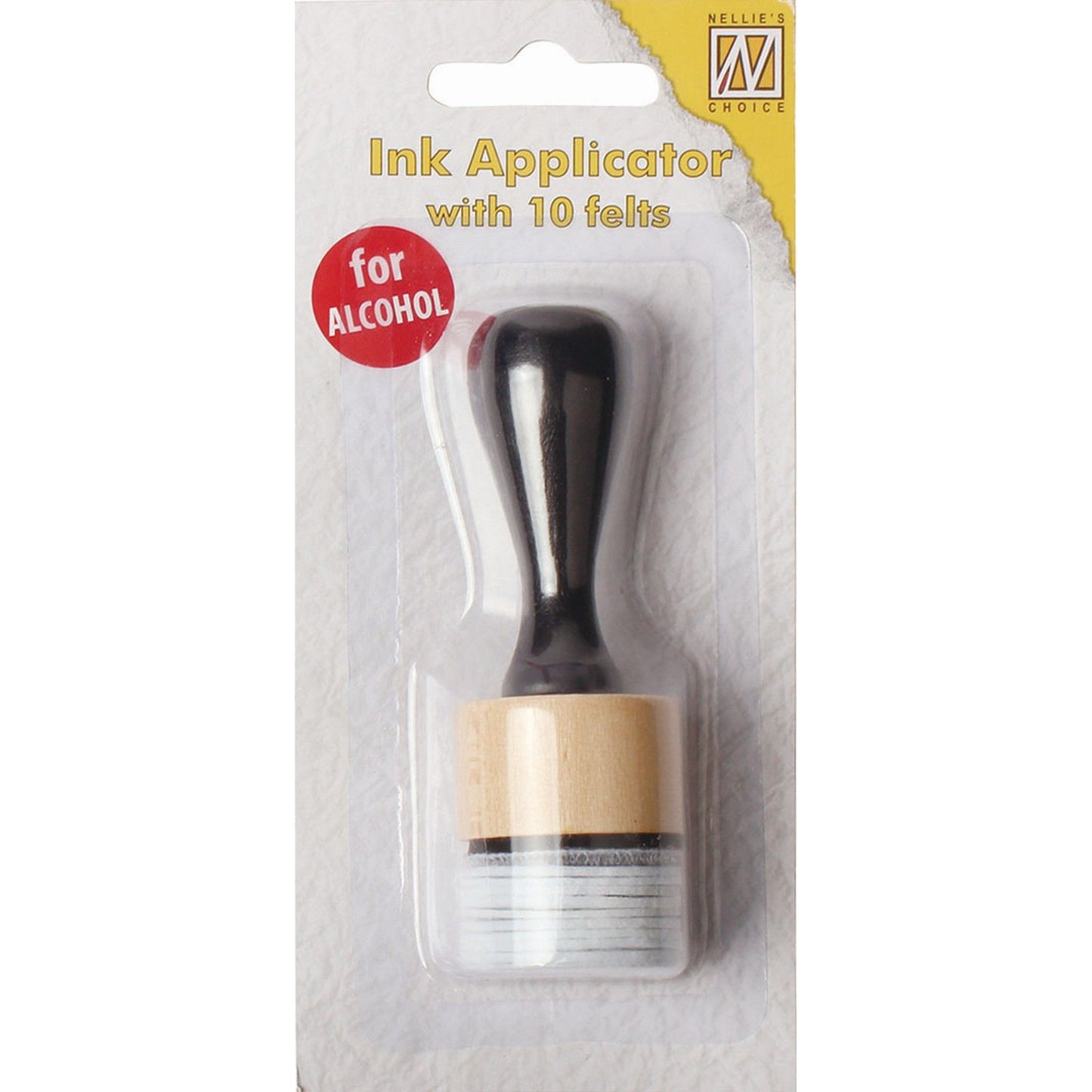 Nellies Wahl • Tintenapplikator rund mit Filzen (1 App + 10 Filze)