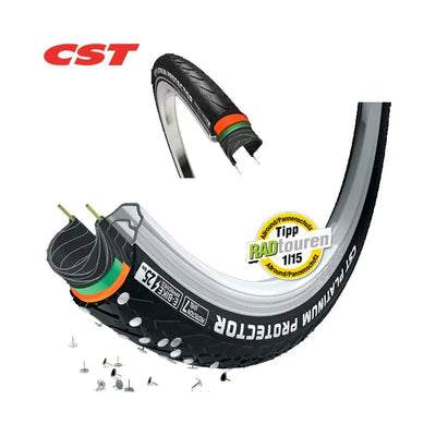 CST-Außenreifen Platinum Prot 28 x 1 5 8-1 3 8 (37-622) schwarz