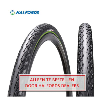 Halfords 28x1 5 8x1 3 8 pannensicherer schwarzer Reflexfaden