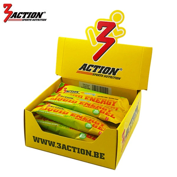 3action Liquid Energy Gel Apfel 55 ml – Displaybox 15 Stück – 1202020012