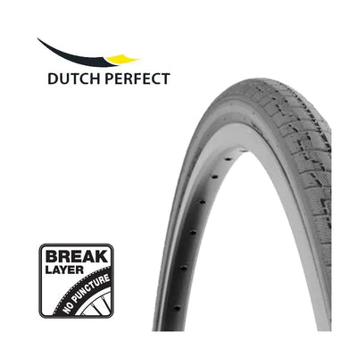 Dutchperfect Buitenband Dutch Perfect 28 x 1.40 40-622mm Durchstichschutz grau mit Reflexion