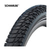 Schwalbe Marathon Plus Tour – kabelgebunden – Addix E – Smart Dualguard – 28 x 1,75 – Schwarz + Reflex