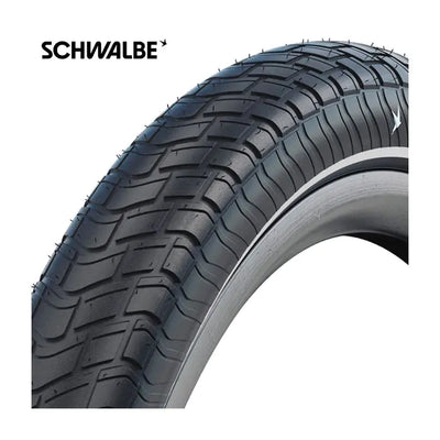 Schwalbe äußere Reifenbewegung Big Apple RaceGuard 26 x 2,00 50-559 mm - Schwarz mit Reflexion