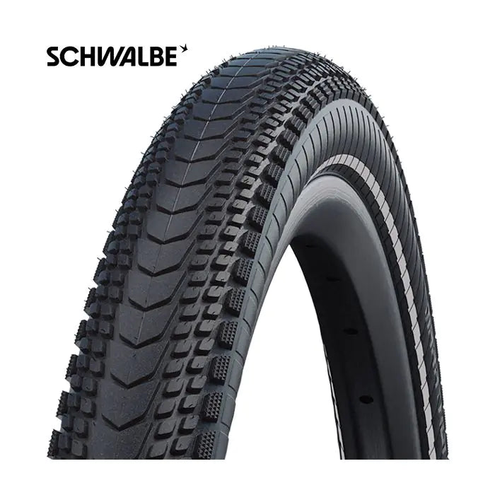 Klappband Schwalbe Marathon Almotion Microskin 28 x 2,00 50-622 mm - schwarz mit Reflexion