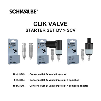 Schwalbe Clik Valve Starter Set DV