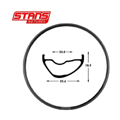 Stans Notubes Rim Flow MK4 29 32h schwarz grau snt