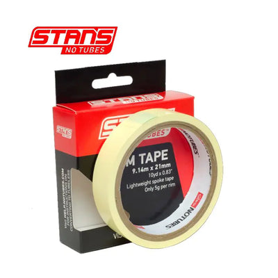 Stans Notubes Felgenband, gelbes Band, 21 mm breit, Rolle 9 Meter (10 Yards), AS0030