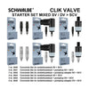 Schwalbe Starterskit Clik gemischtes Binnen -Ventil (25st)
