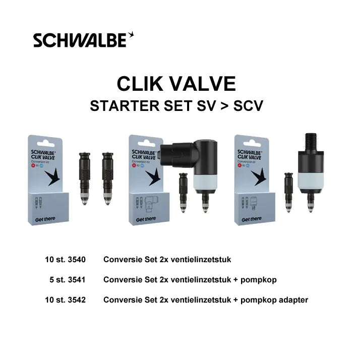 Schwalbe Clik Valve Starter Set SV