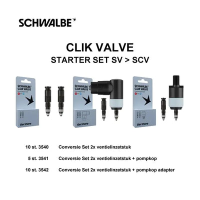 Schwalbe Clik Valve Starter Set SV