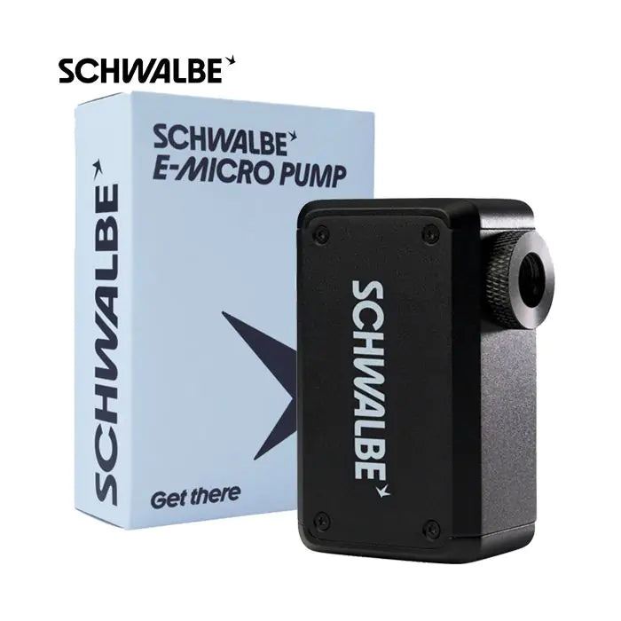 Schwalbe Pumpe E-Micro mit SCV-Pumpenkopfadapter