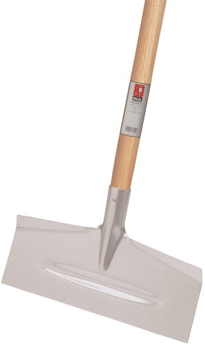 Idealspaten-Bredt Schneeschaufel Silber.180x500 mit Stk. - 40010201 - 40010201