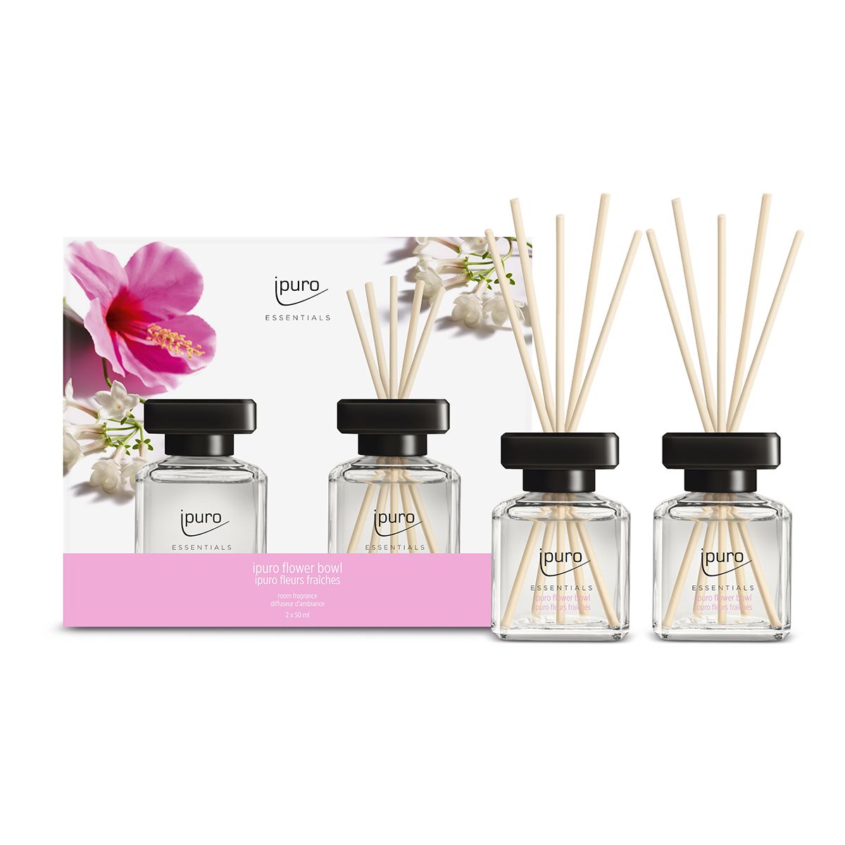 Ipuro ipuro Geurdiffuser Blumenschale 2 x 50 ml