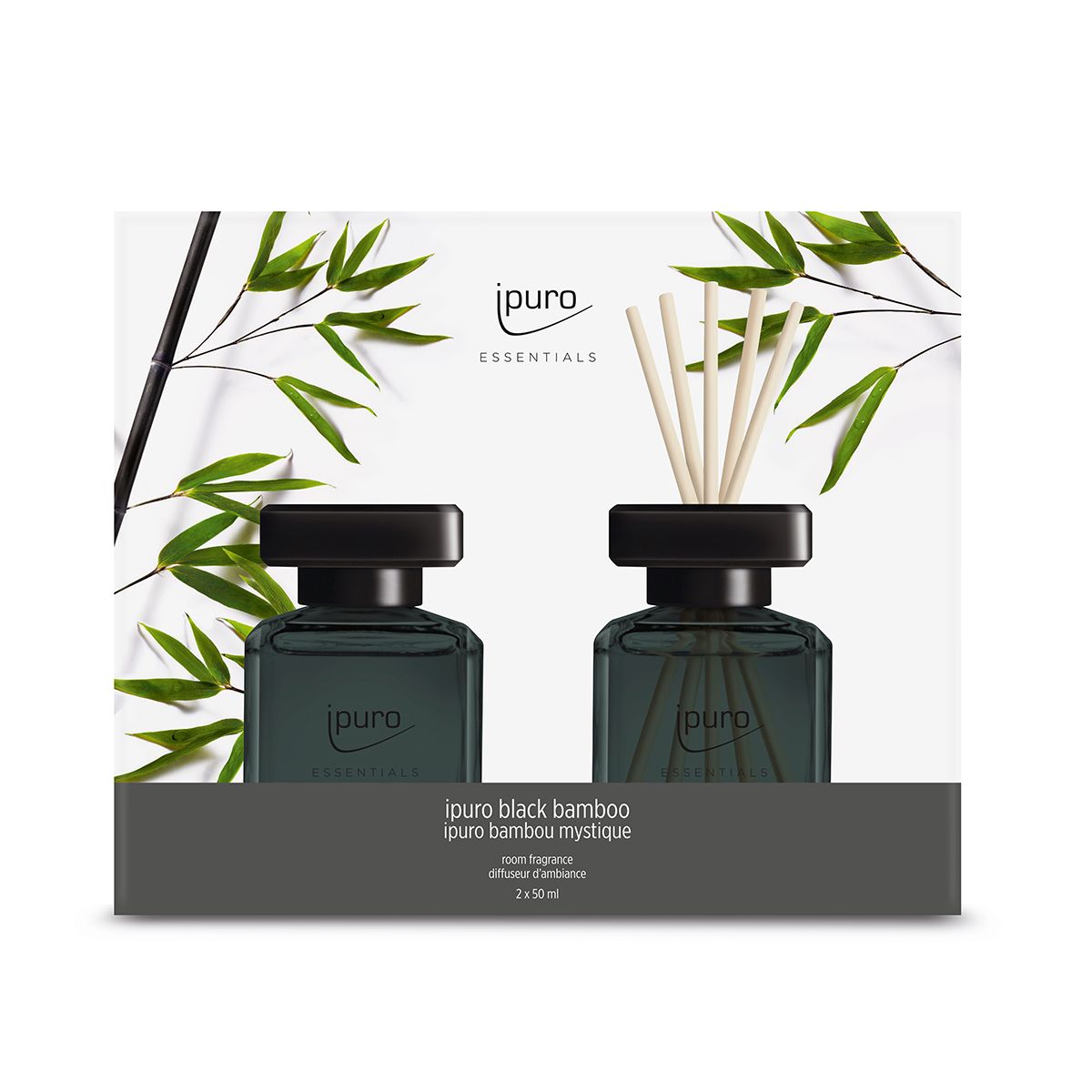 Ipuro Geurdiffuser Black Bambus 2 x 50 ml