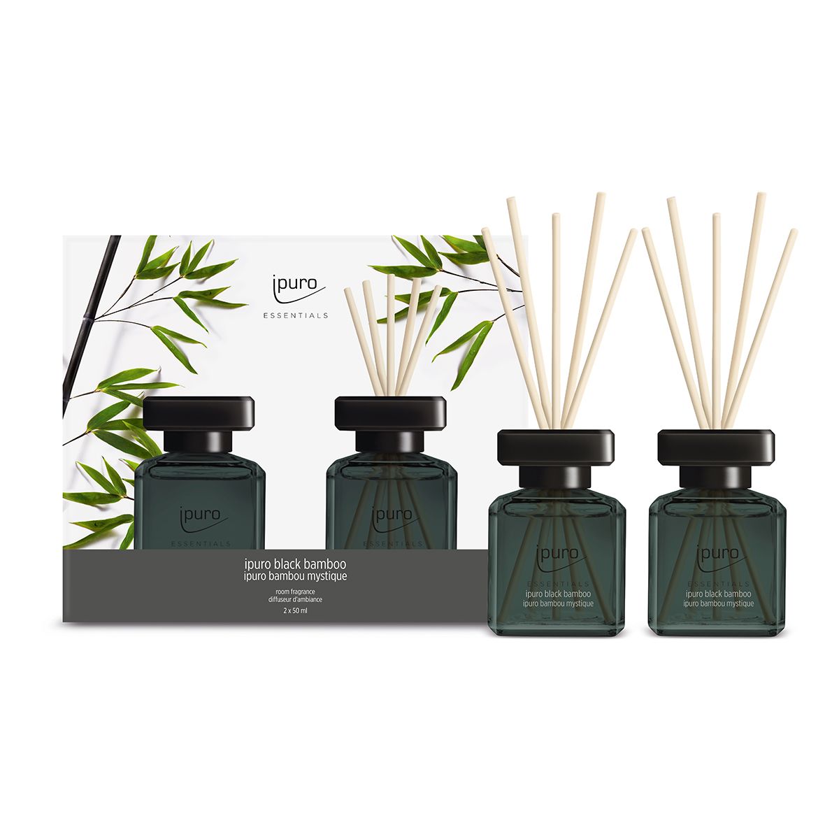 Ipuro Geurdiffuser Black Bambus 2 x 50 ml