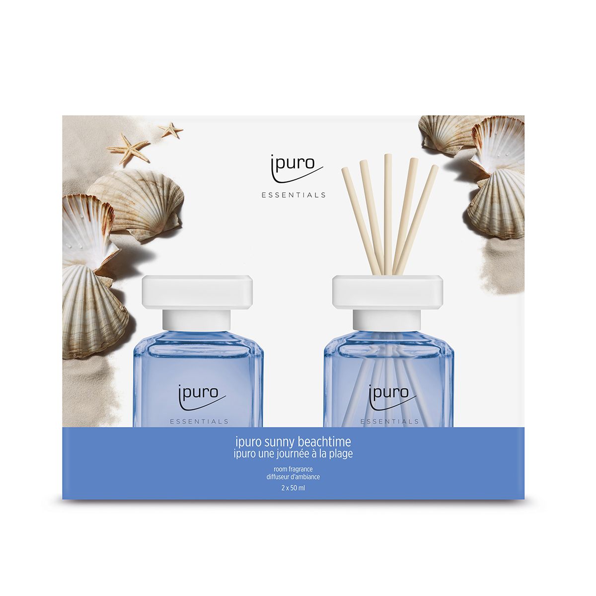 Ipuro ipuro Geurdiffuser Sunny BeachTime 2 x 50 ml