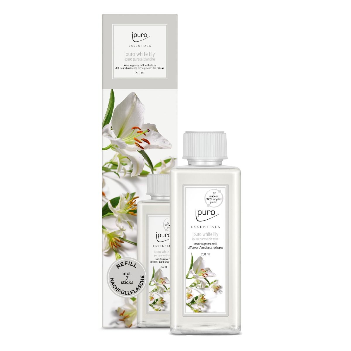 Ipuro Geurdiffuser, die weiße Lily 200 ml nachfüllen