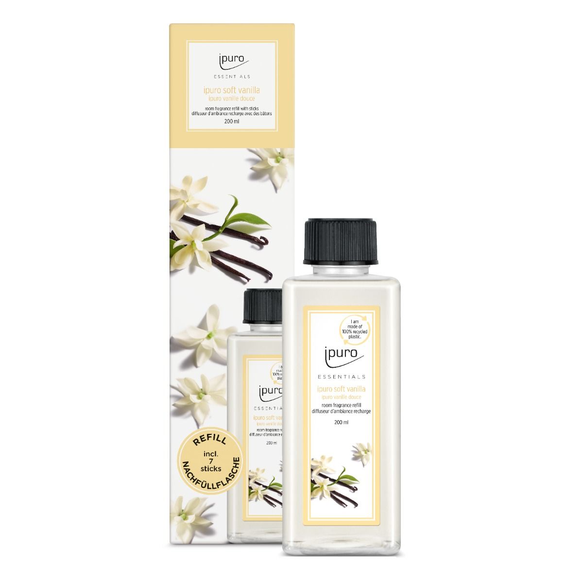 Ipuro ipuro Geurdiffuser füllen weiche Vanille 200 ml nach