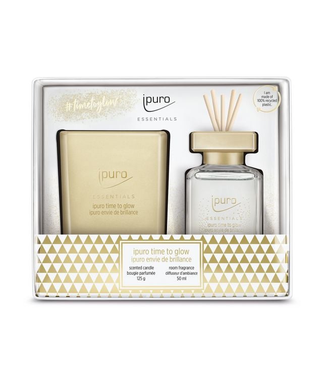 Ipuro ipuro Geurdiffuser Zeit zum Glühen von 50 ml + Duft Kerze 125gr