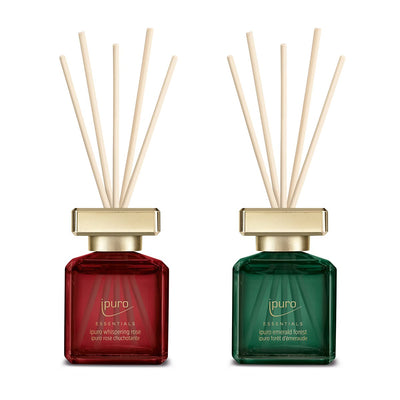 Ipuro Duftdiffusor-Set Whispering Rose Emerald Forest 2x50ml
