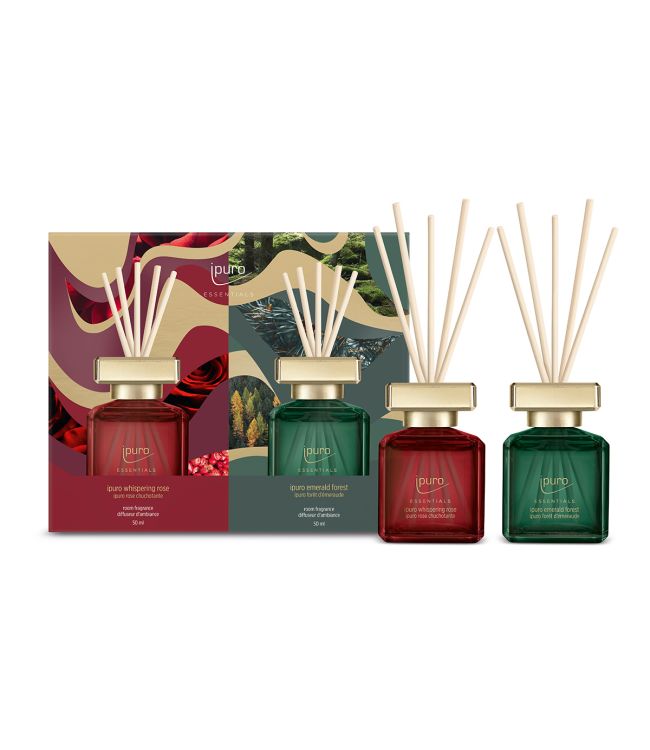 Ipuro ipuro Geurdiffuser flüstern Rose Emerald Forest 2 x 50 ml