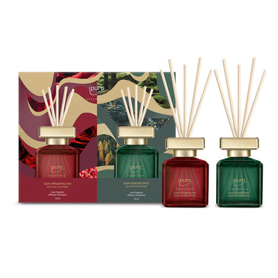 Ipuro Duftdiffusor-Set Whispering Rose Emerald Forest 2x50ml