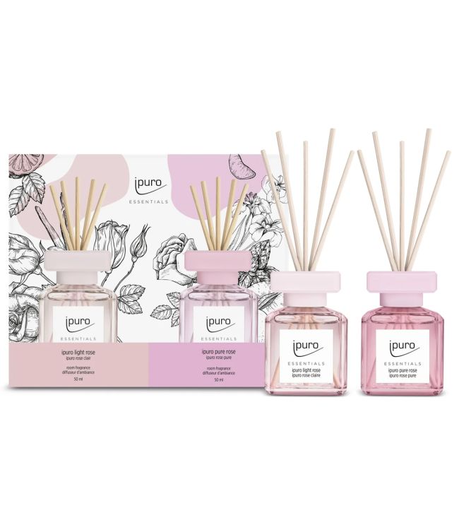Ipuro Geurdiffuser Light Rose Pure Rose 2 x 50 ml