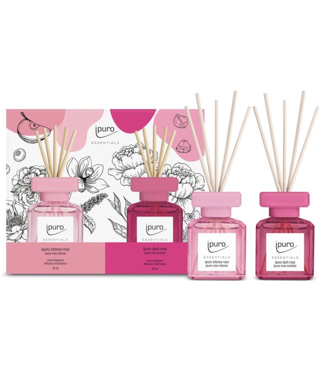 Ipuro Geurdiffuser Intensive Rose Dark Rose 2 x 50 ml