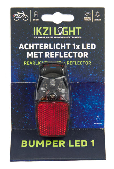 Ikzilight Rücklicht Reflektor 1xled rot auf Karte