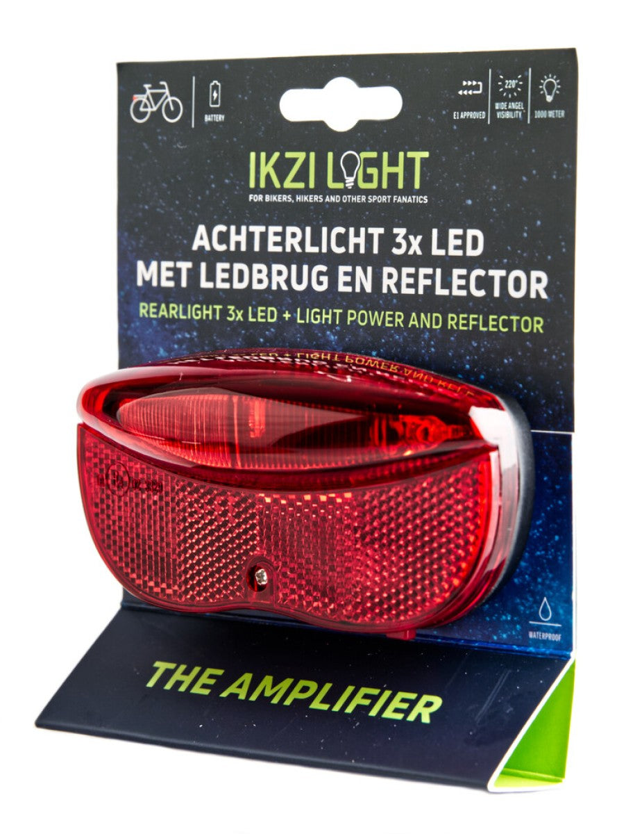 Ikzilight Rücklicht Batterie an aus 3xled 50 mm auf Karte