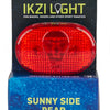 Ikzilight Rücklicht 3-LED rot inklusive Batterien auf Karte