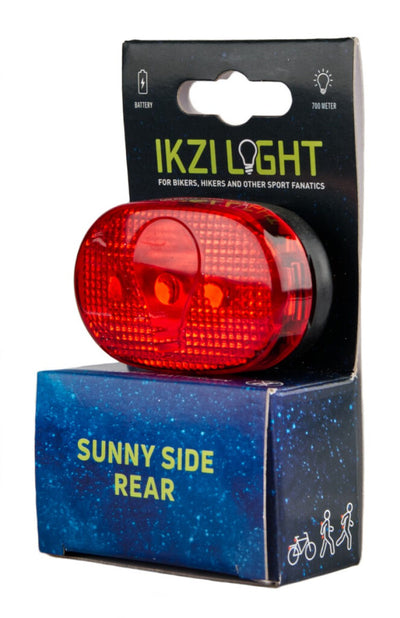 Ikzilight Rücklicht 3-LED rot inklusive Batterien auf Karte