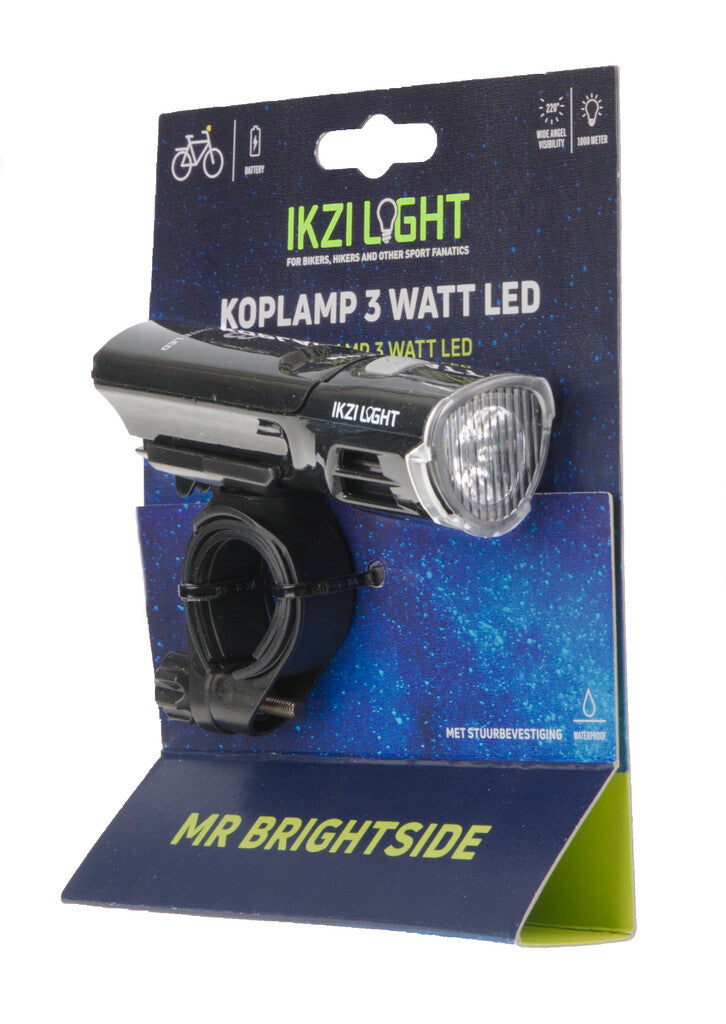 IKZI-Light Scheinwerfer Alu LED Mr Brightside Hi-Tech batt.