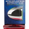 Beleuchtungsset Retro LED Batterie silber rot