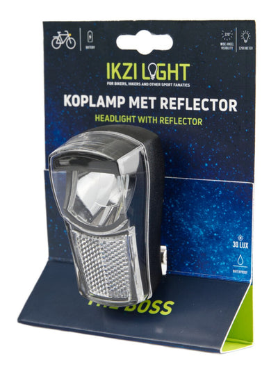 Ikzilight Scheinwerfer The Boss, 1 weiße LED 20LUX. inkl. Halterung und Batterien (Pendelverpackung)