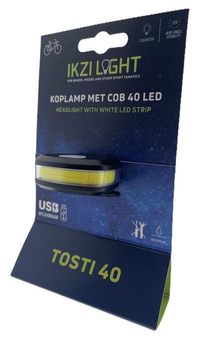 Ikzi Light Scheinwerfer Tosti 40 mit Cob 40 LED USB Charterable auf Karte