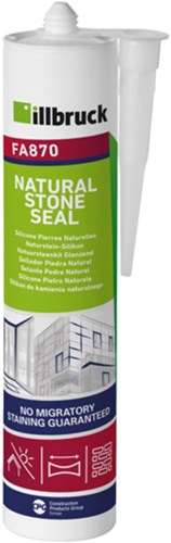 Illbruck FA870 Naturstein-Set, glänzend weiß, 310-ml-Kartusche – FA870378736