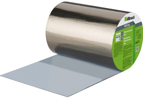 Illbruck me104 | Bitumenband | Aluminium | 10cm | 1 Rolle à 10 Meter – me104329638